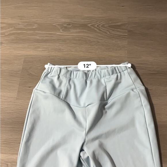 Shein Light Blue High Rise Full Length Leggings Size M - Picture 8 of 10